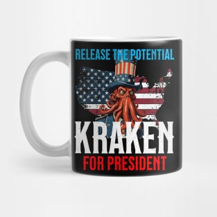 Kraken for President: Making Waves in the Election T-shirt Mug